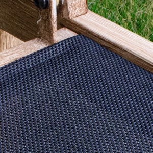 Set Of 2 Patio Chairs, Hand-Made Drawstring Outdoor Dining Chairs Waterproof With Cushion, Metal Chairs For Patio, Deck, Garden, Yard - Wood Grain_maomaolike.com